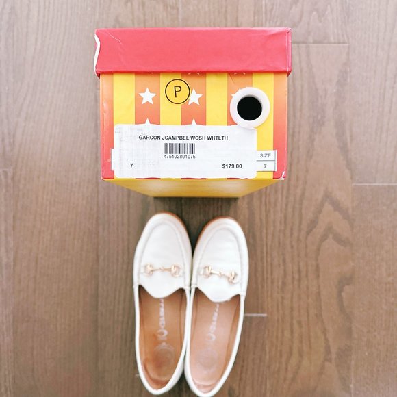 JEFFREY CAMPBELL Garcon White Loafers - Size 7 - Picture 6 of 7